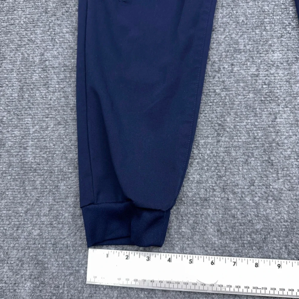 Fabletics Mid-Rise On-Call Scrub Jogger Women S Navy Blue Solid Stretch Pocket